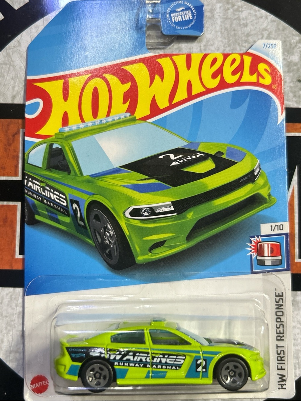 Hot Wheels Runway Marshal Kids Toy Car – Lime Green Emergency Vehicle